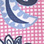Printed Cotton Shirt - Pink Checkered Paisley
