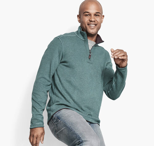 Reversible Solid Quarter-Zip
