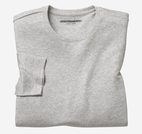 Essential Long-Sleeve Tee - Gray Heather