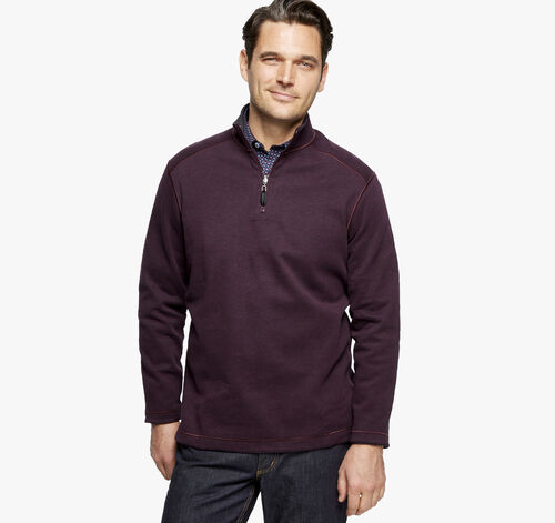 Reversible Solid Quarter-Zip