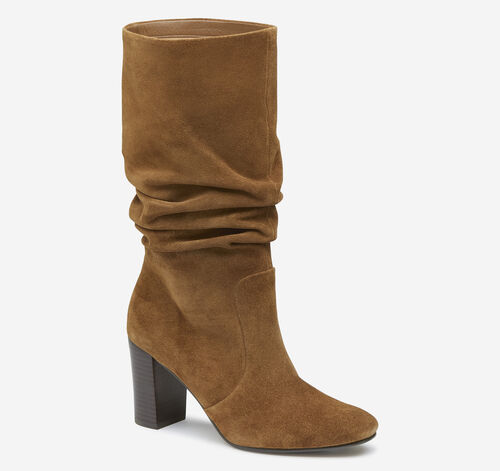 Charlotte Slouch Boot - Whiskey Suede