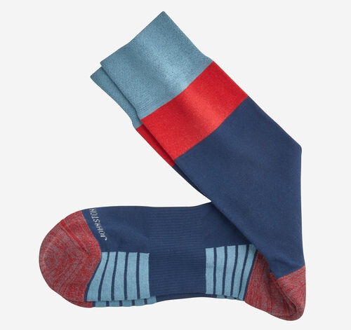 First in Comfort Block Stripe Socks