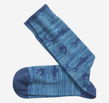 Space-Dyed Shark Socks