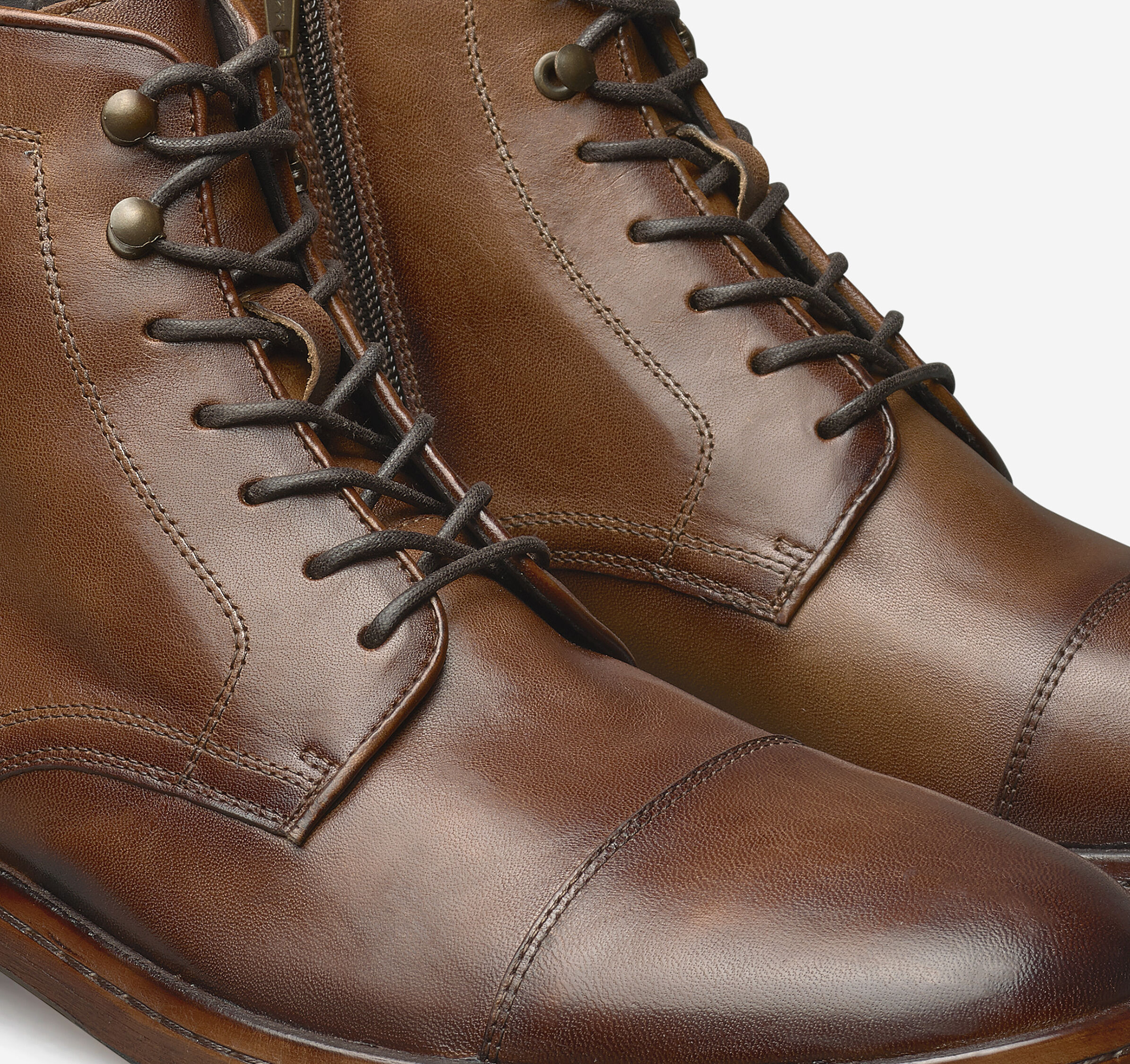 Langley Cap Toe Zip Boot Johnston & Murphy