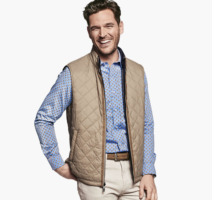 Reversible Quilted/Knit Vest preview
