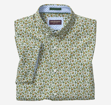Printed Cotton Short-Sleeve Shirt