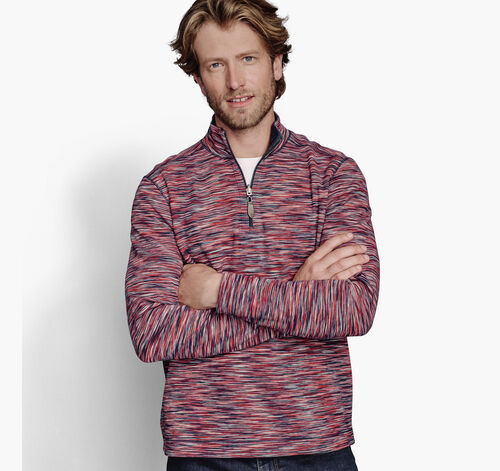 Reversible Space-Dyed Quarter-Zip