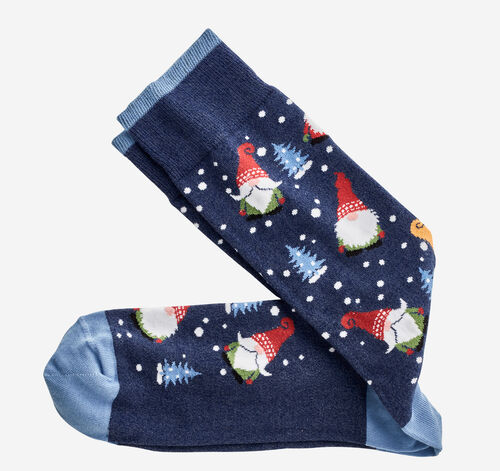 Pima Cotton Holiday-Themed Socks