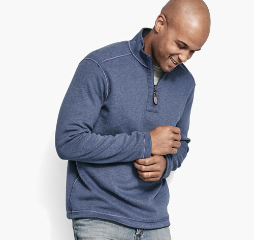 Reversible Solid Quarter-Zip
