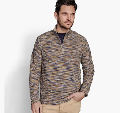Reversible Space-Dyed Quarter-Zip