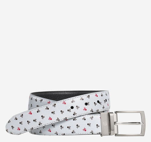 Reversible Printed Leather Belt