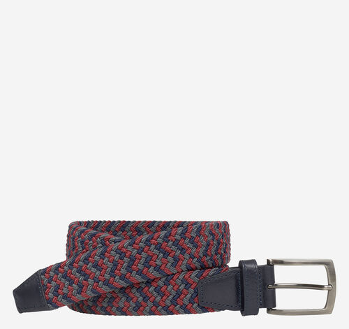 Woven Stretch-Knit Belt