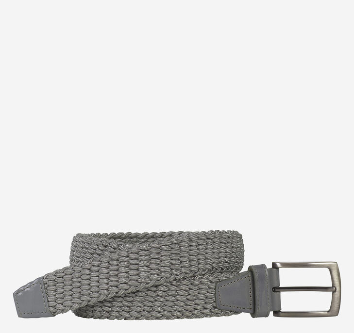 Johnston & Murphy Woven Stretch-Knit Belt. 1