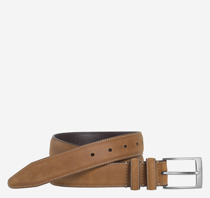 Johnston & Murphy Distressed Casual Belt. 1