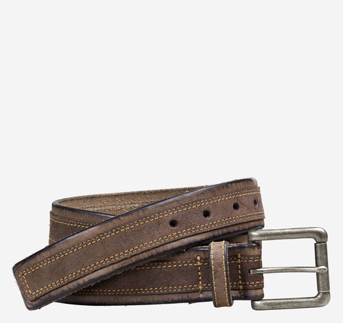 Suede Overlay Belt