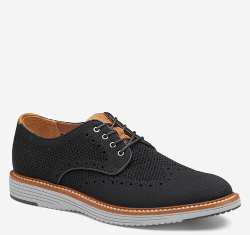 Upton Knit Wingtip - Black Knit