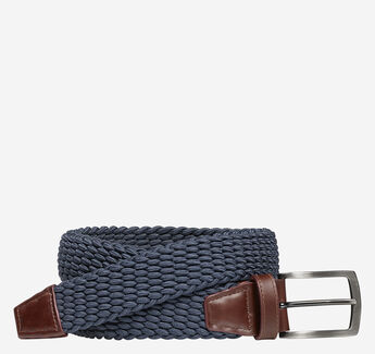 Woven Stretch-Knit Belt