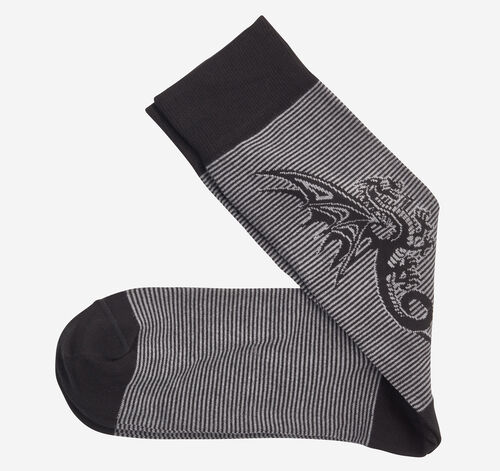 Striped Socks - Black Dragon