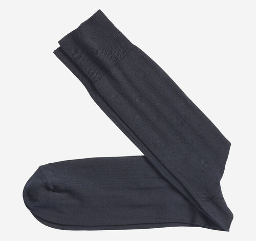 Pima Cotton Ribbed Socks