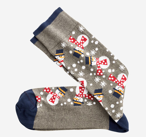 Pima Cotton Holiday-Themed Socks