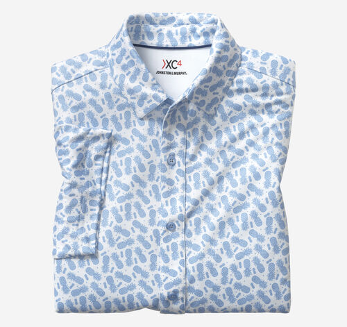 XC4® Performance Shirt - Light Blue Pineapple