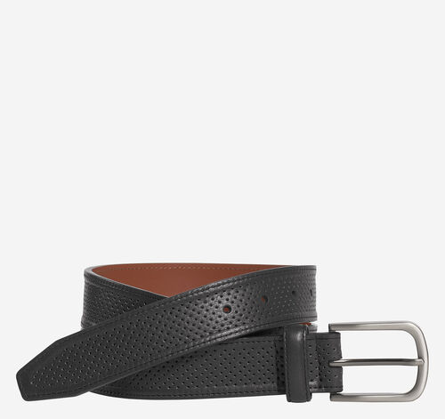 Soft Perforated Leather Belt