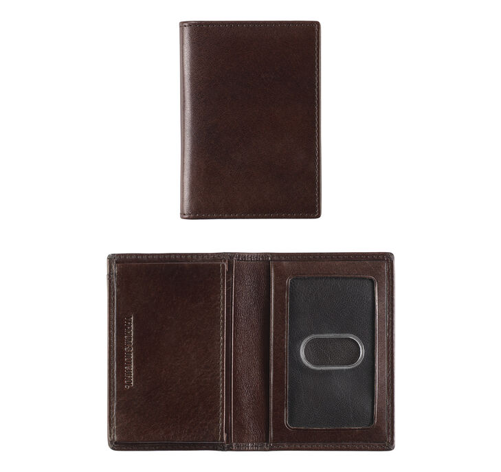 Johnston & Murphy Italian Leather Bifold Card Case. 1