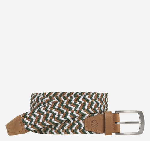 Woven Stretch-Knit Belt