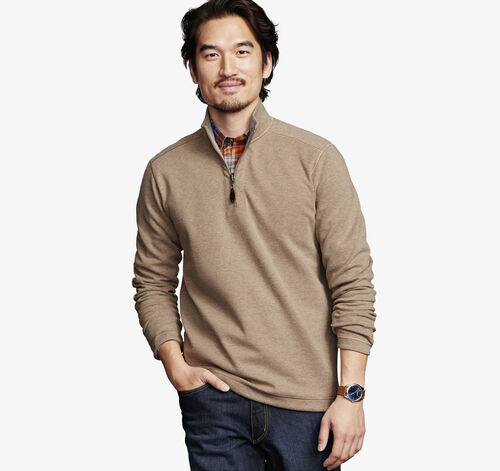 Reversible Solid Quarter-Zip