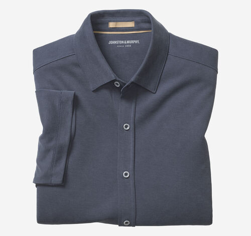 Vintage Birdseye Button-Front Shirt