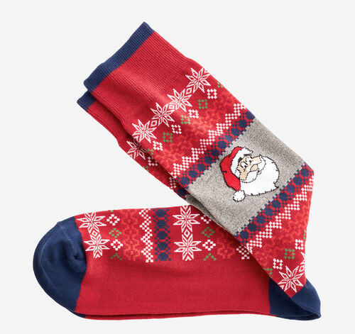 Pima Cotton Holiday-Themed Socks