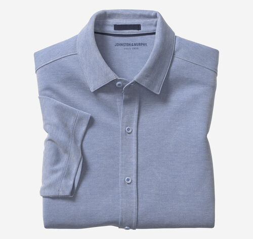 Vintage Birdseye Button-Front Shirt