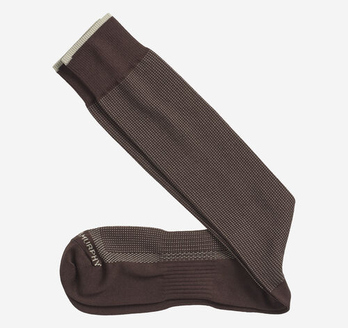 First In Comfort Classic Pin Dot Over-The-Calf Socks