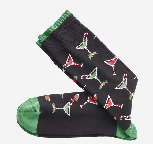 Pima Cotton Holiday-Themed Socks