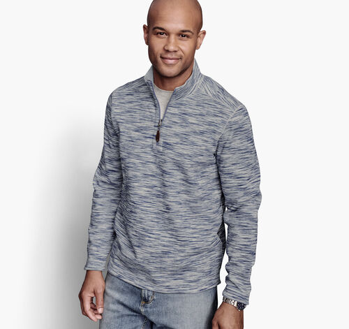 Reversible Space-Dyed Quarter-Zip