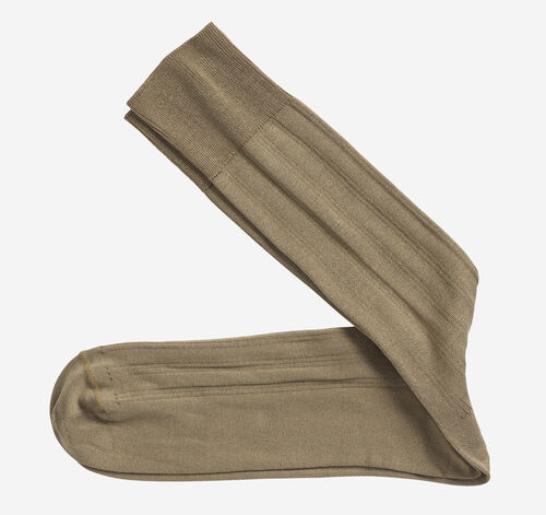 Pima Cotton Ribbed Socks