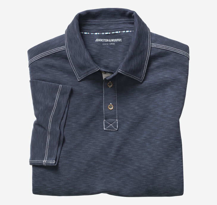 Johnston & Murphy Vintage Slub Polo. 1