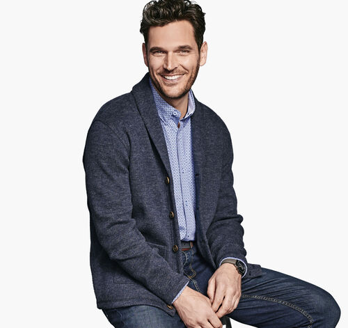 Shawl-Collar Cardigan