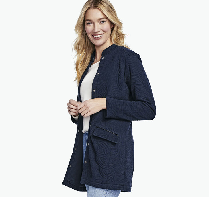 Johnston & Murphy Stand-Collar Knit Jacket. 1 Johnston & Murphy Stand-Collar Knit Jacket. 1