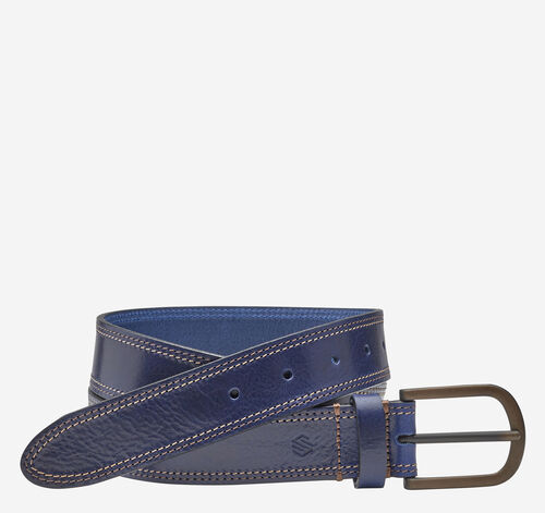 Double Contrast Stitched Belt