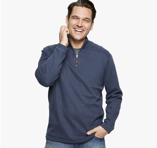 Reversible Solid Quarter-Zip