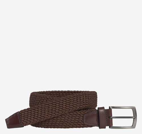 Woven Stretch-Knit Belt