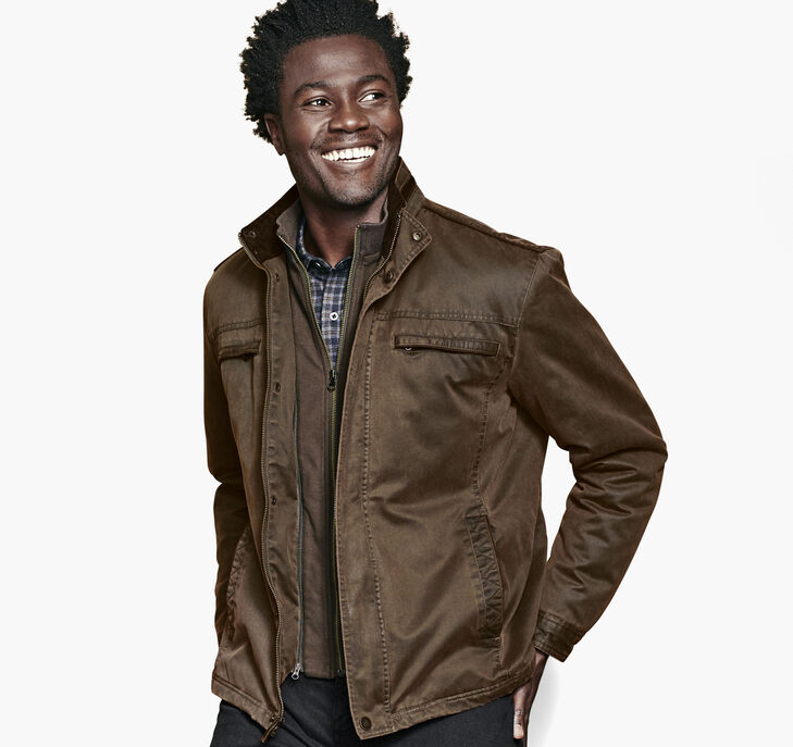 Johnston & Murphy Antique Cotton Jacket. 1