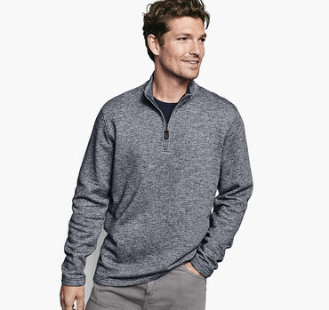French Terry Knit Quarter-Zip
