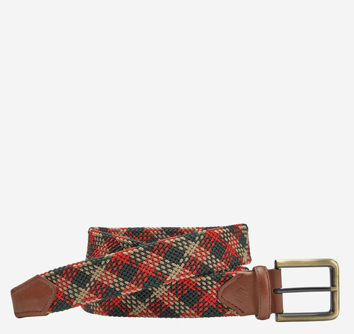Plaid Woven Belt