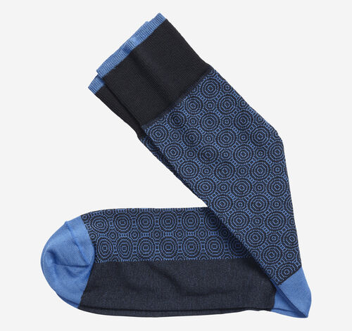 Circle Grid Socks