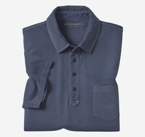 Garment Dyed Polo - Navy