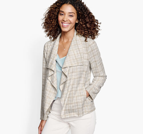 Boucle Shawl-Collar Jacket