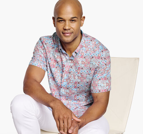 Textured Cotton Short-Sleeve Shirt