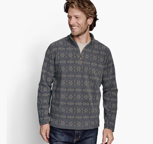 Printed Fleece Quarter-Zip